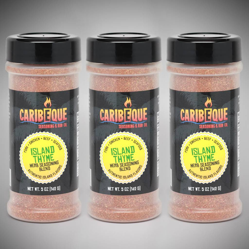 3-Pack Island Thyme Herb Seasoning Blend (5 oz Shaker Bottles) - Best BBQ Seasoning & Rub Co.