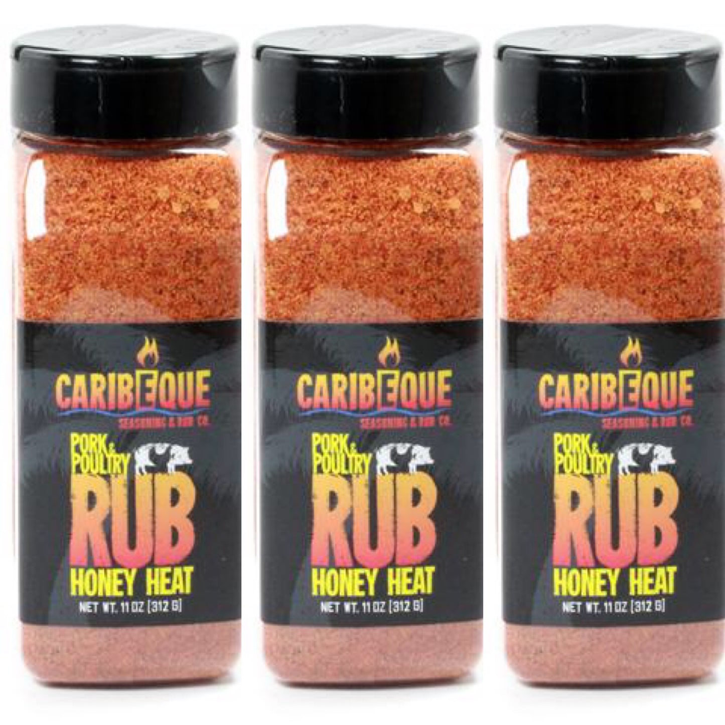 Honey Heat Pork & Poultry Rub (3 pack) - Best BBQ Seasoning & Rub Co.