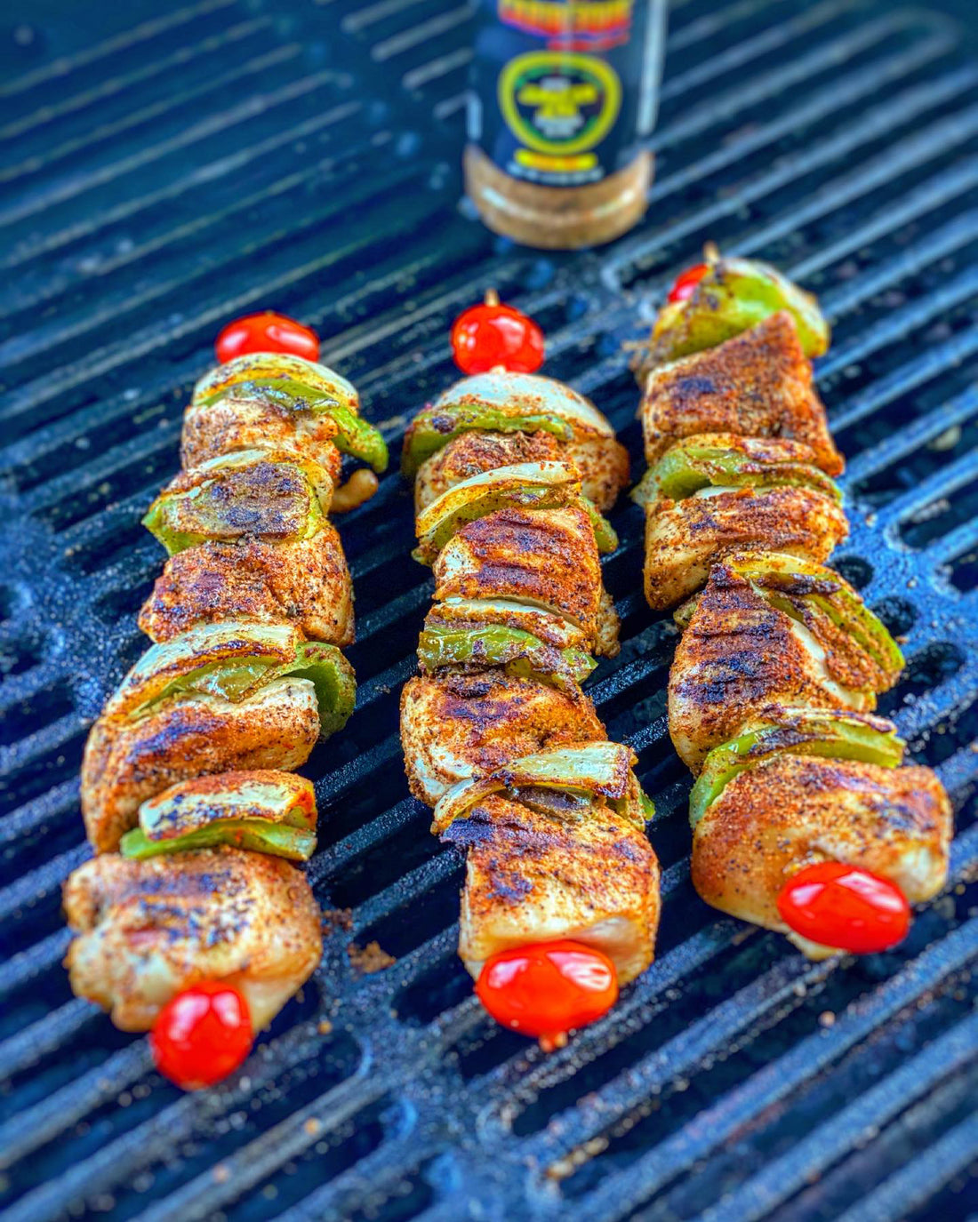 Jerk chicken kabobs