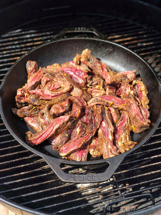 Whiskey/Espresso marinated skirt steak