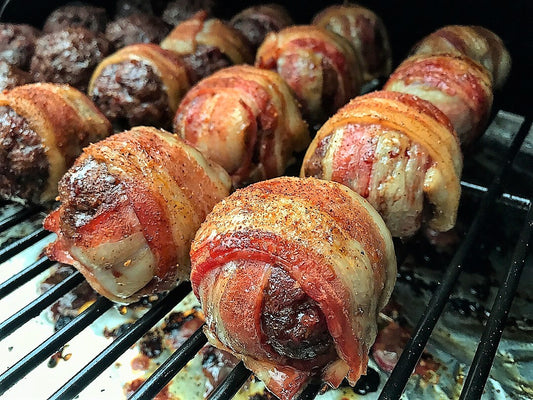 Smoky Bacon Meatballs with Onion Jam