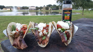 Steak and Blue Cheese Soft Tacos (Black and Blue soft tacos)