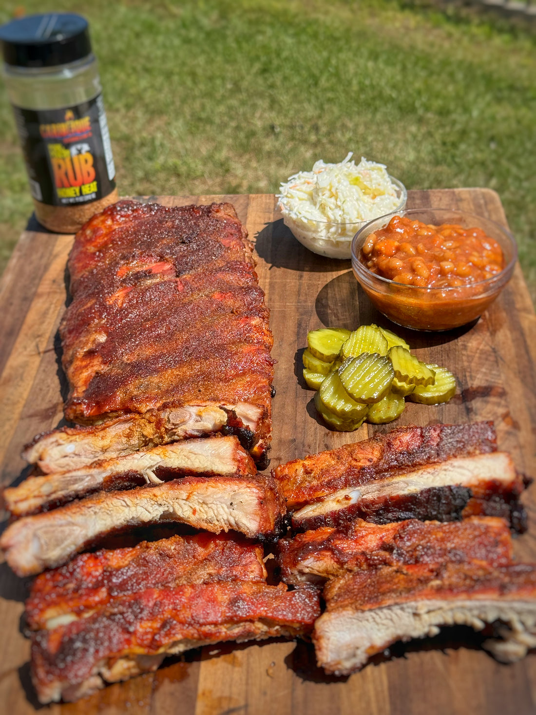 Smoked Honey Heat Ribs on you Kamado Joe!