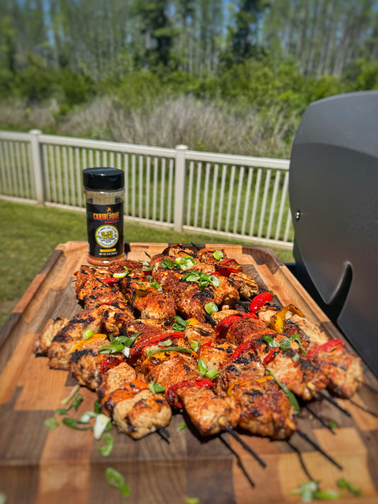 Pork and sweet pepper kabobs!