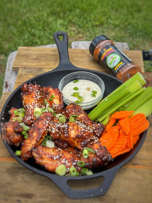 Smoked teriyaki chicken wings