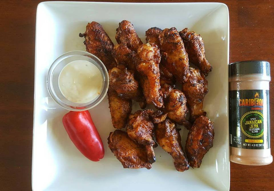 Grilled Jerk Chicken Wings