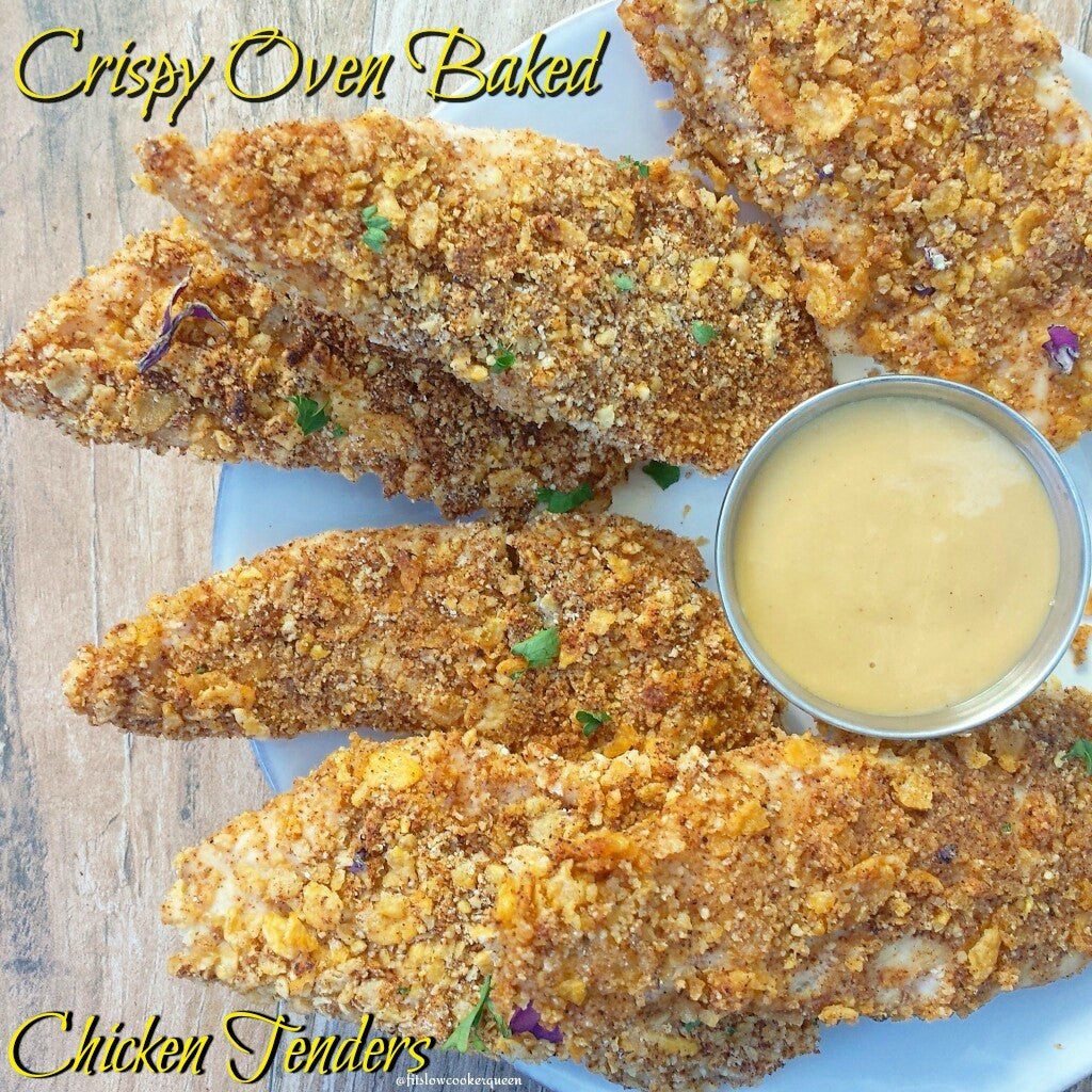 Crispy Oven Baked ChickenTenders by Fit Slow Cooker Queen