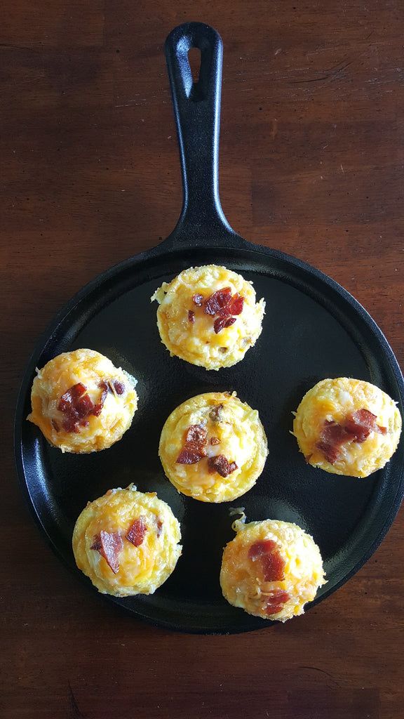 Sausage, bacon , egg and cheese breakfast muffins